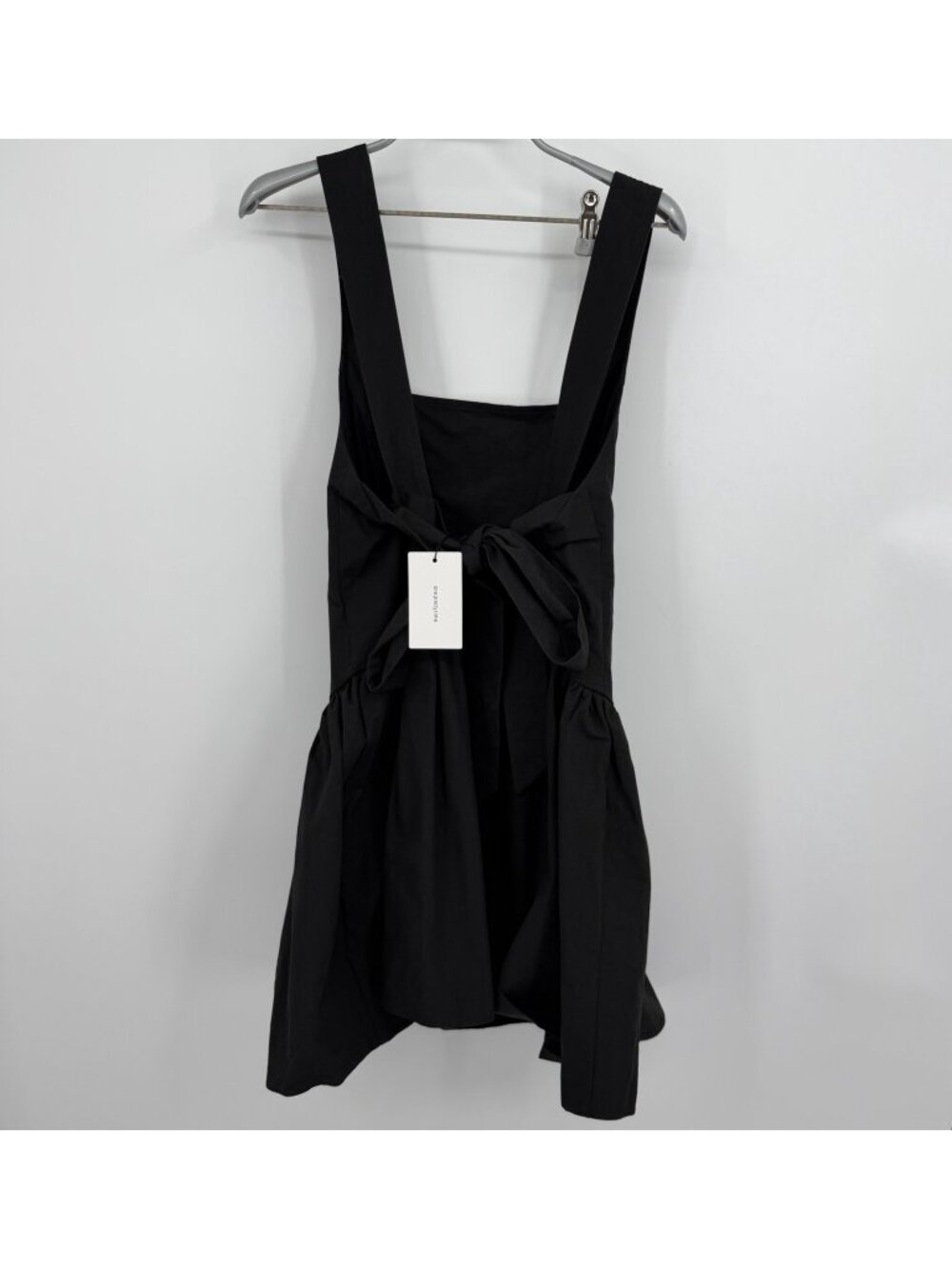 OPT One Pretty Thing Black Sleeveless Savvas Tie Shoulder Mini Dress size S NWT - Picture 8 of 9